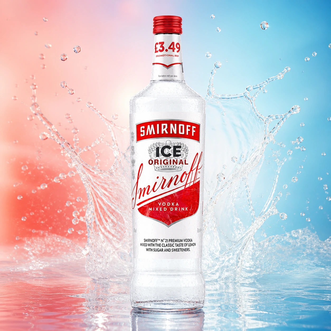 Smirnoff Ice Large bottle presentation