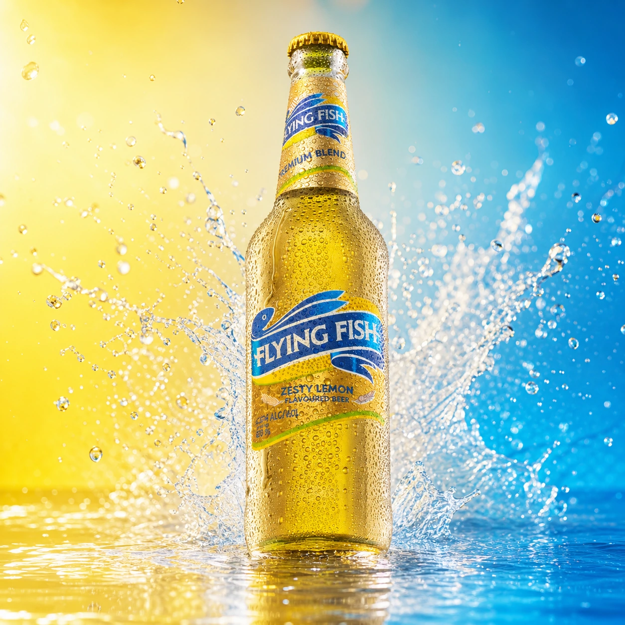 Flying Fish bottle presentation